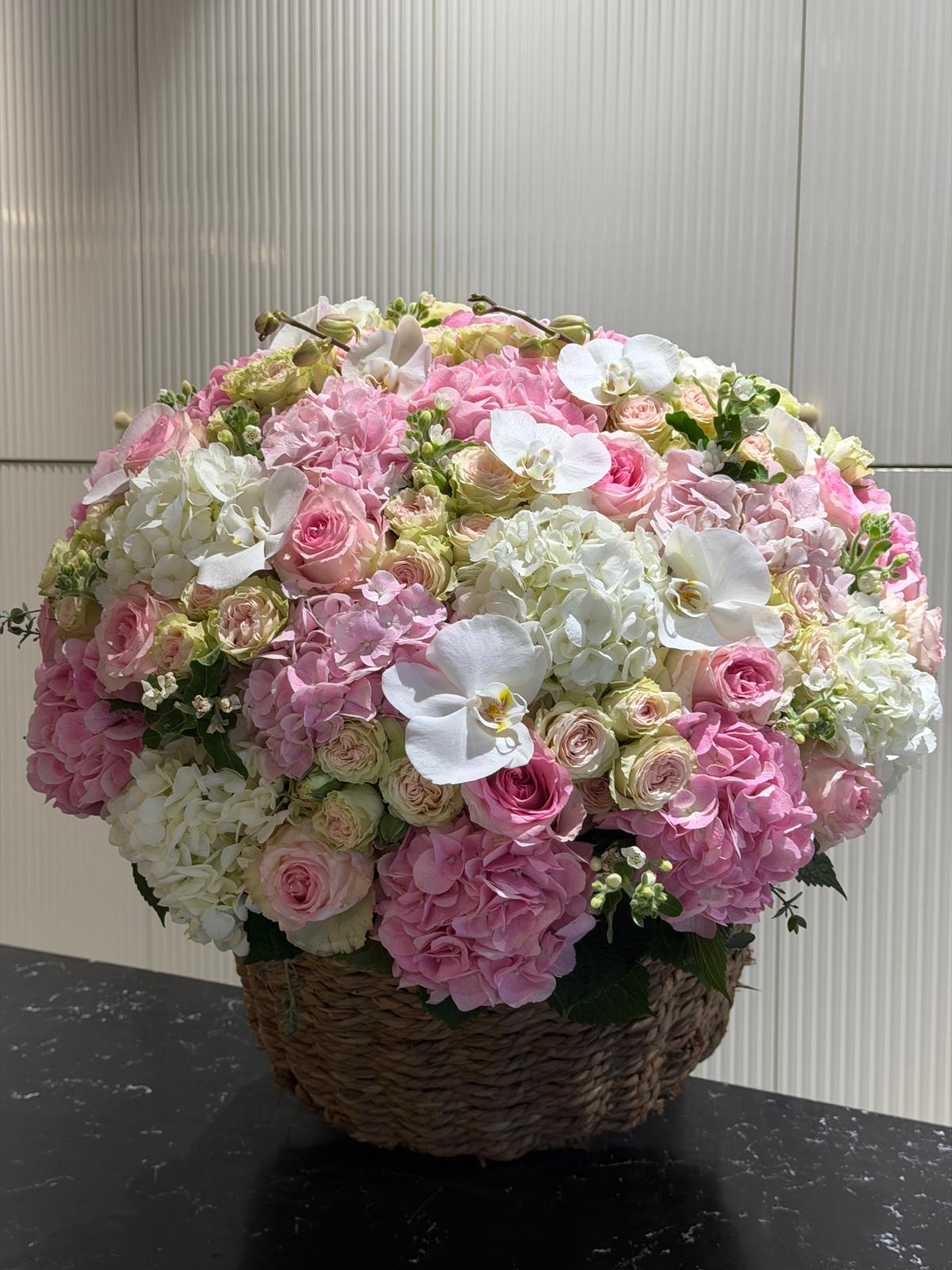 Blush Garden Basket