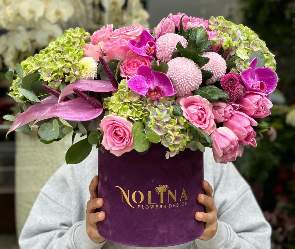 Purple Box Arrangement