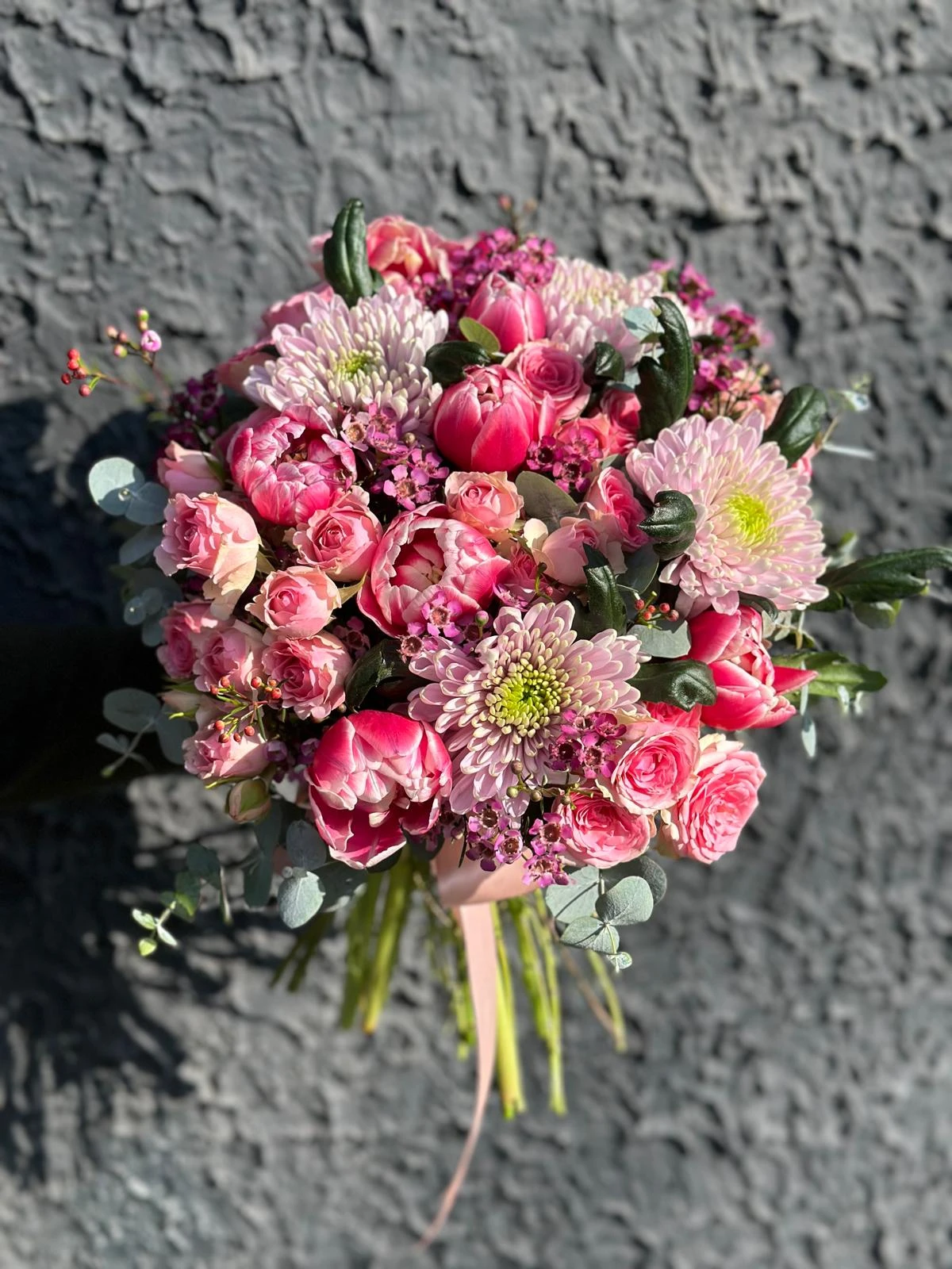 Mix Bouquet Tulipa Anastasia Sprey Rose