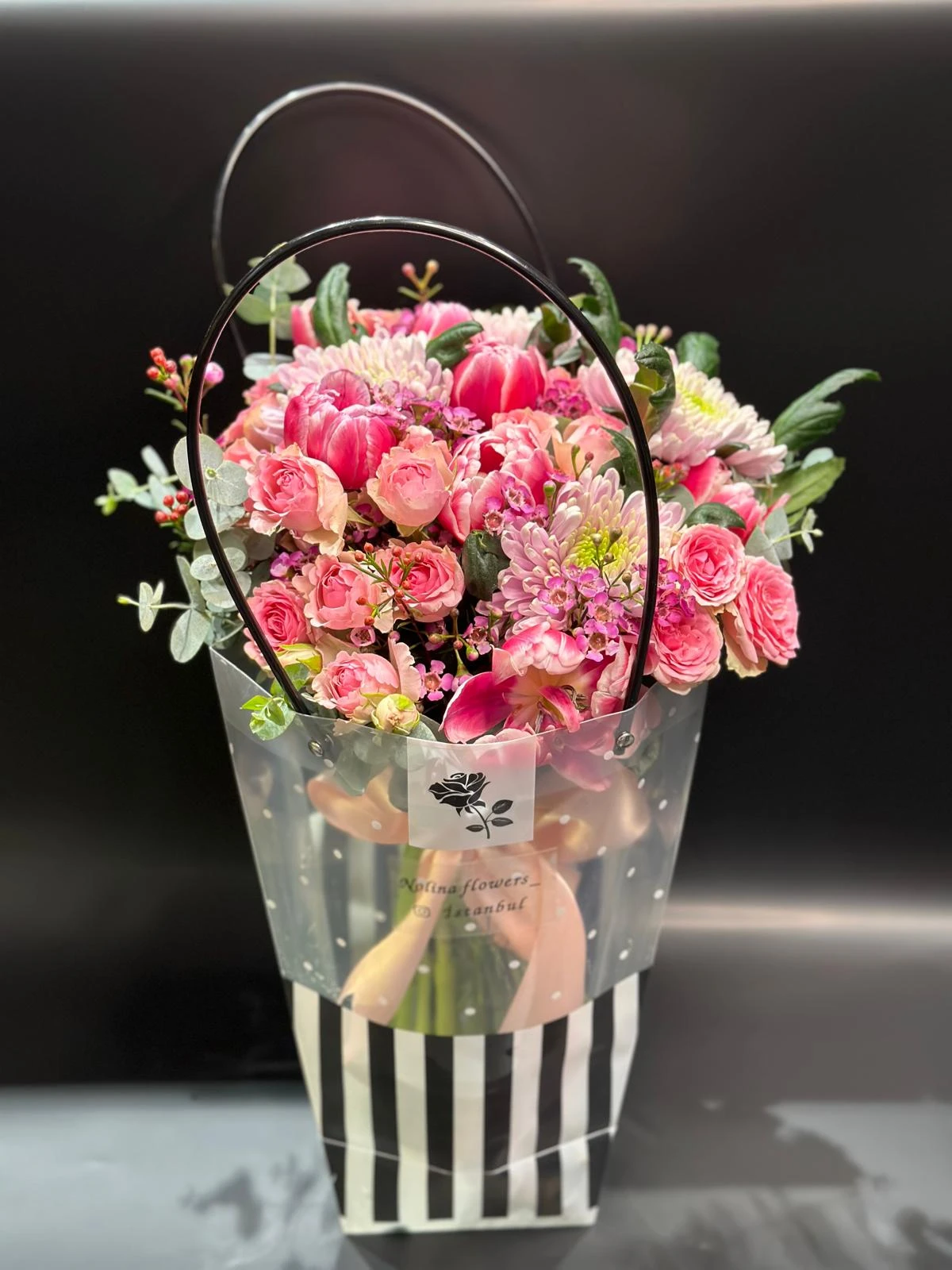 Mix Bouquet Tulipa Anastasia Sprey Rose