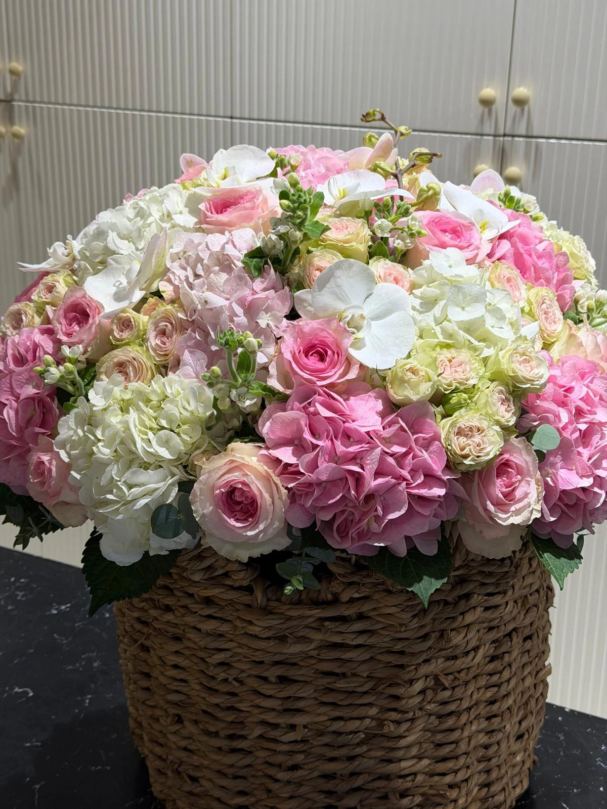 Blush Garden Basket